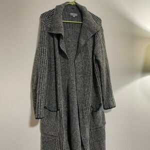 Long knit cardigan
